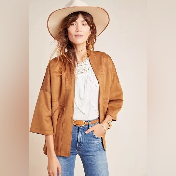 Anthropologie Scarlett Sueded Kimono - Picture 3 of 8
